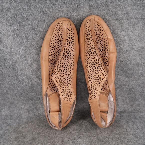 Easy Spirit Shoes Women 11 Sandal Dawn Slingback Casual Leather Perforated Brown - Picture 6 of 12